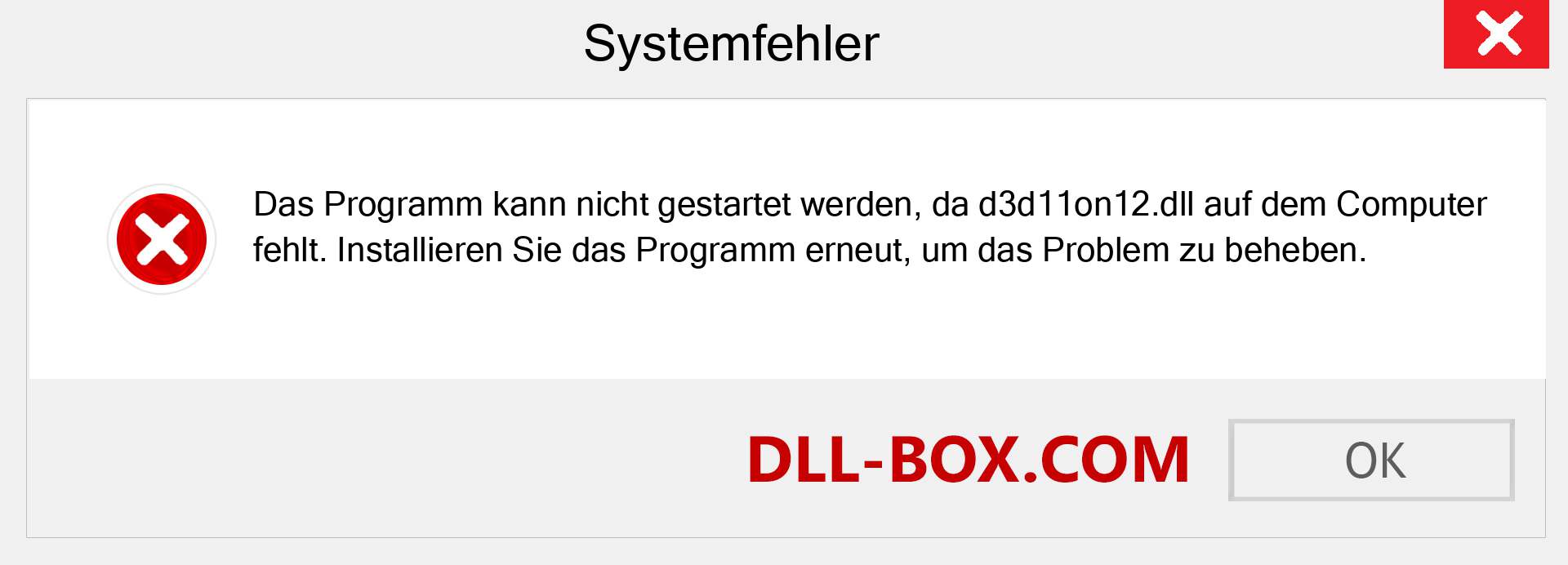 d3d11on12.dll-Datei fehlt?. Download für Windows 7, 8, 10 - Fix d3d11on12 dll Missing Error unter Windows, Fotos, Bildern